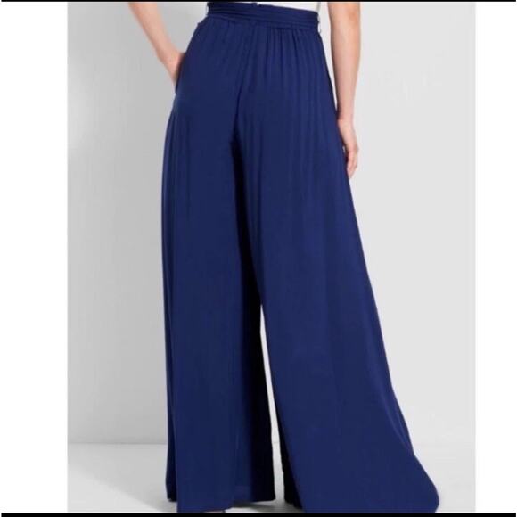 ModCloth X Collectif Akiko Wonder Embroidered Cactus Wide Trousers Pants 0 XS - Picture 2 of 11